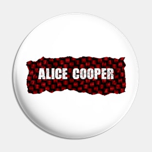 Alice Cooper Ripped Flannel Pin