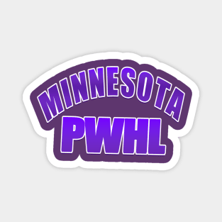 Gradient purple Minnesota PWHL colors Magnet