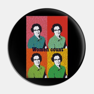 Katherine Johnson: women count Pin