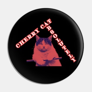 Cherry cat Pin