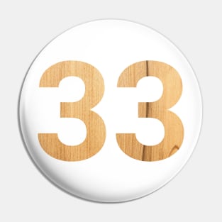 33 celebration day with nature wooden Pin