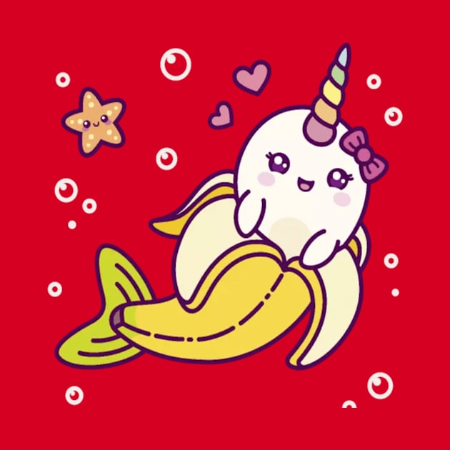 Banarwhal - Funny Narwhal Inside Banana by finnimoo