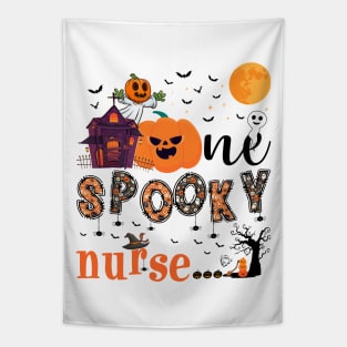 One Spooky nurse Halloween October 31 Tapestry