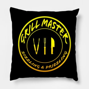 Grill Master VIP Sizzling & Drizzling in Color Pillow