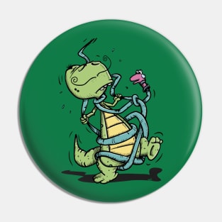 Dinosaur's epic Fight Pin