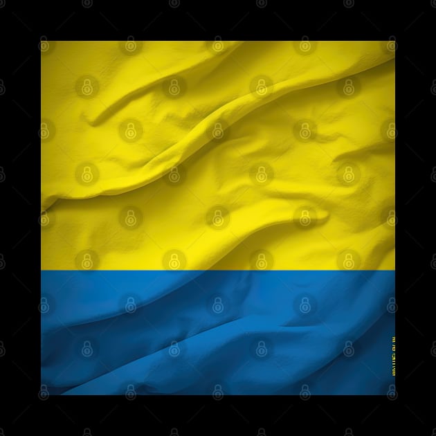 Ukraine Flag, close up by Maverick Media