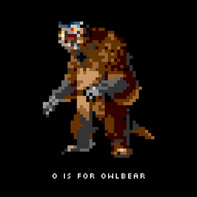 O is for Owlbear by ClarkStreetPress