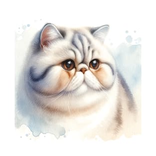 Exotic Shorthair - Watercolor Cat T-Shirt