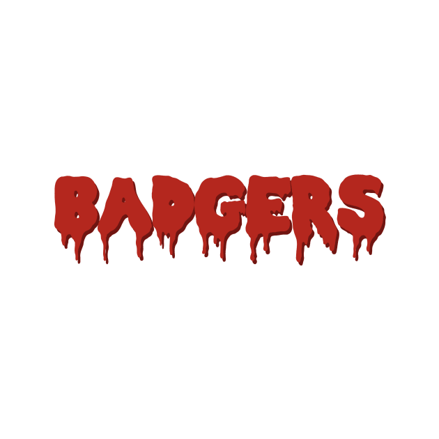 wisco badgers drip lettering by Rpadnis