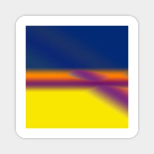 blue yellow pink texture design Magnet