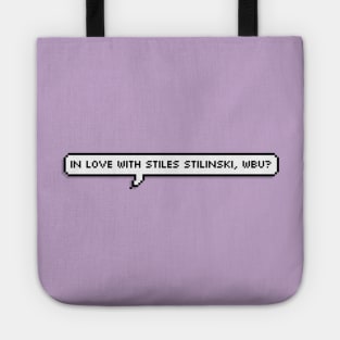 Stiles speech bubble #1 Tote