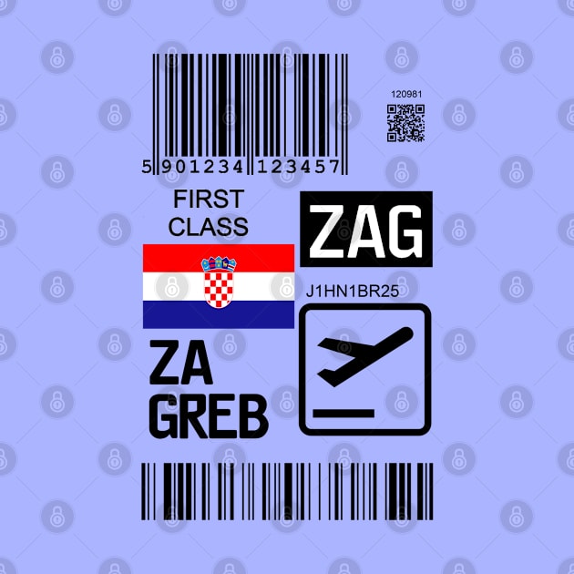 Zagreb Croatia travel ticket by Travellers