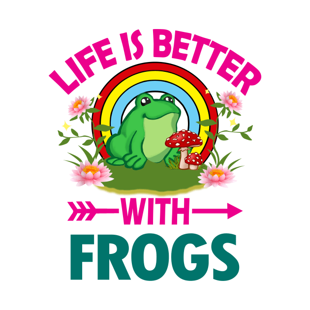 Life Is Better With Frogs by MugGiftManager