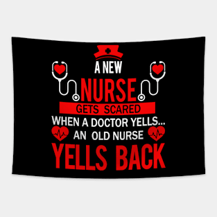 A New Nurse Gets Scared When A Doctor Tapestry