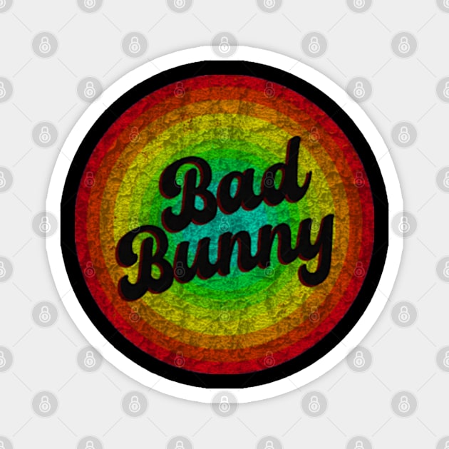 Bad Bunny design Magnet by Yakinlah Artisan Designs