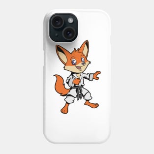 Comic fox does karate Phone Case