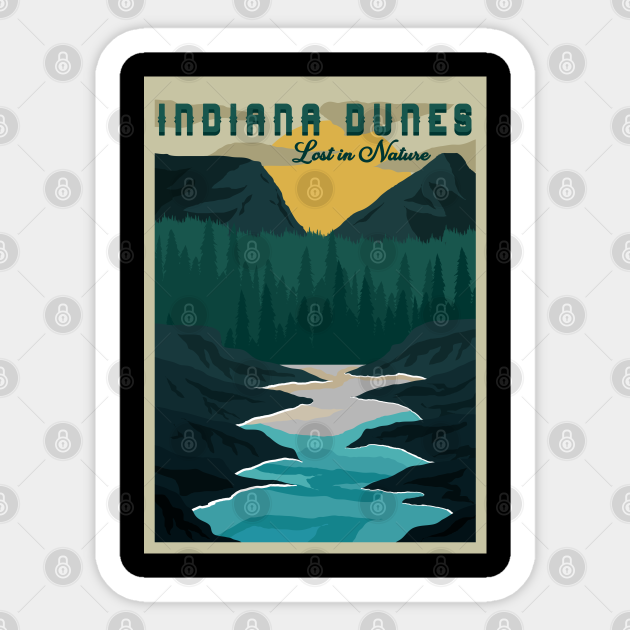 Indiana Dunes National Park Gift - Indiana Dunes - Sticker | Teepublic