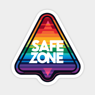 Triangle LGBT Safe zone Rainbow Magnet