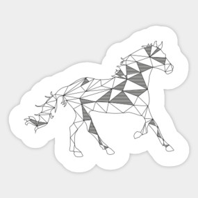 Geometric Animal Line Art Geometric Animal Sticker Teepublic,Shocked Cartoon Face