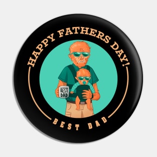 Best Dad-Father's day Pin