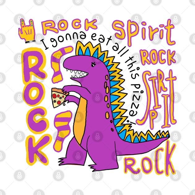 rock spirit, dinosaur by zzzozzo