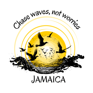 Chase Waves Not Worries Jamaican T-Shirt