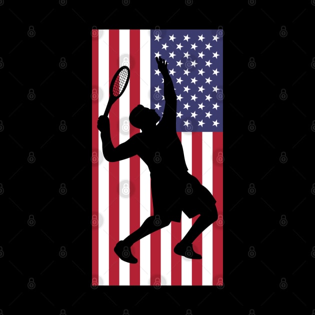 US Open Tennis Silhouette by TopTennisMerch