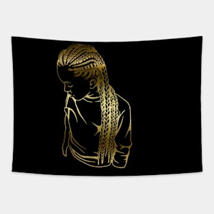 Braided Cornrows Tapestry