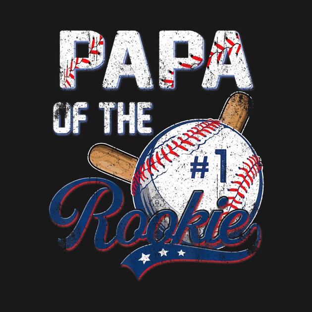 Papa of The Rookie 1 Years old Team 1st Birthday Baseball by vulanstore