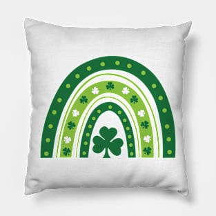 St Patrick's Day Cute Retro Patricks Day Rainbow Pillow