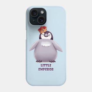 Emperor Penguin Chick 1 (Words) Phone Case