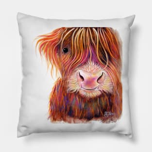 SCoTTiSH HiGHLaND CoW ' THe KiD ' Pillow