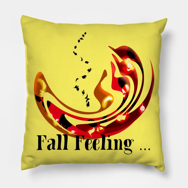 Fall Feeling Pillow by DitzyDonutsDesigns