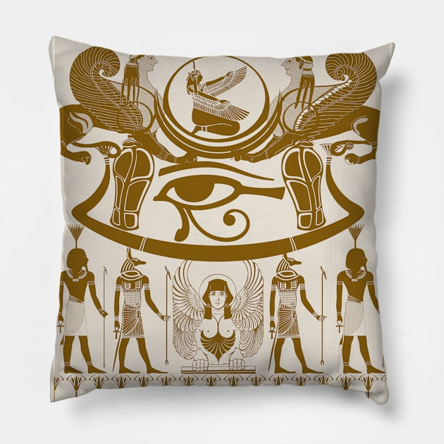 Pharaohonic  Egypte Pillow by LAMCREART