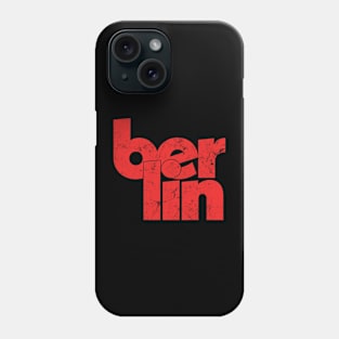 Berlin //\\// Retro Typography Design Phone Case