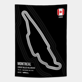 Montreal Race Track (B&W) Tapestry