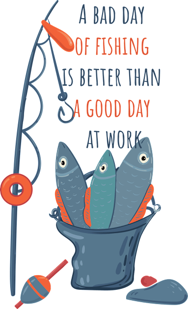 A Bad Day Of Fishing Is Better Than A Good Day At Work Kids T-Shirt by Catdog