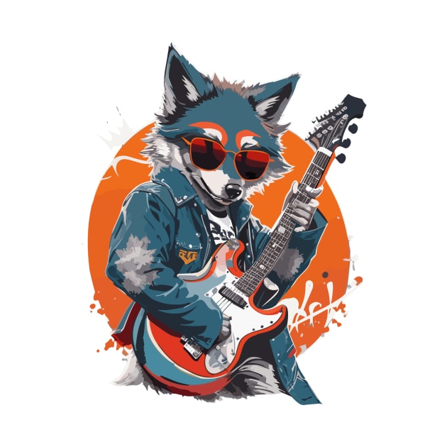 Wolf Play Guitar by ReaBelle