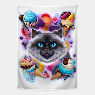 Ice purr Tapestry