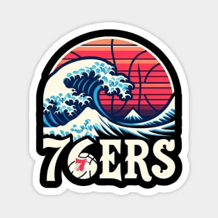 Philadelphia 76ers Basketball Magnet