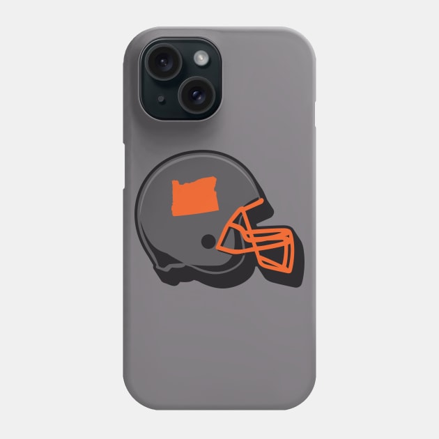 Oregon State Outline Football Helmet Phone Case by SLAG_Creative