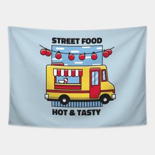 Food truck Quote Tapestry