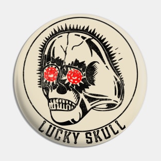 Lucky Skull Ring #1 / Vintage Comic Book Ad (Light BG) Pin
