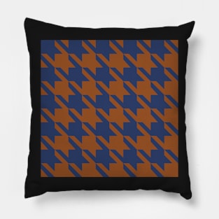 Little Critter Houndstooth - Brown and Navy Pillow