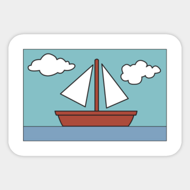 The Simpsons Sailboat Painting Simpsons Sticker Teepublic