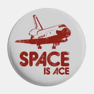 Space is ACE vintage science Pin