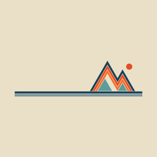 Retro Mountain Lines T-Shirt