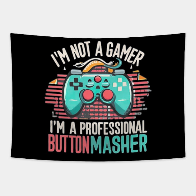 Gamer humor"I'm not a gamer" Tapestry by MusicianCatsClub