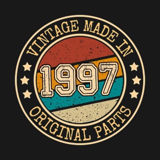 23rd Birthday Gift, Vintage 1997, Retro Birthday 23 Years Old T-Shirt