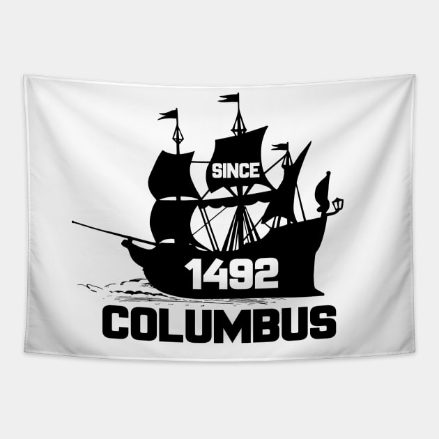 Columbus Day Vintage Gift Tapestry by UranusArts